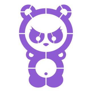 Dangerous Panda Decal (Lavender)